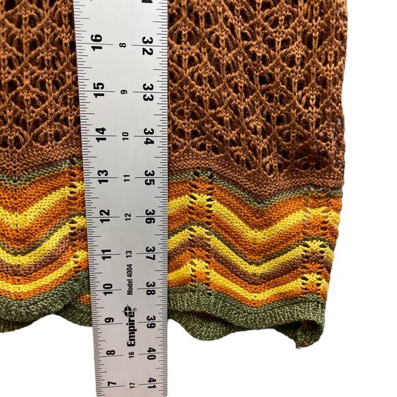 Almost Famous Women's Knitted Dress Gold Size Medium - Picture 6 of 10